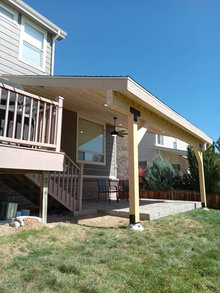 Patio Cover before stain